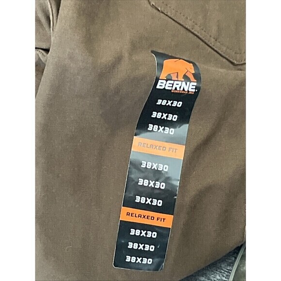 Berne Pants Washed Duck Carpenter Pant Relaxed Fit Utility pockets 38x30 New - Picture 5 of 9